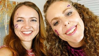 Mega Personal Attention ASMR Salon Visit  We Give you Glitter Tattoos [upl. by Pero]