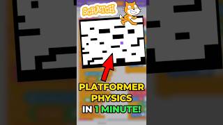 How to make a SCRATCH PLATFORMER in 1 MINUTE  Platformer Physics [upl. by Ruhnke]