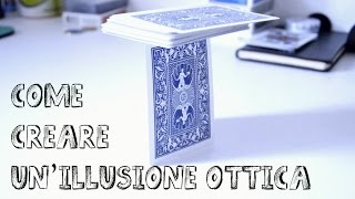 COME FARE UNILLUSIONE OTTICA CON LE CARTE SPIEGAZIONE [upl. by Fromma94]