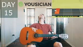 How I sound after thirty days of learning guitar with Yousician [upl. by Araf]