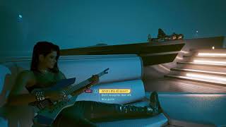 Cyberpunk 2077  Vincent chillin with Panam and Judy Yacht Song Modded Game [upl. by Adnof]