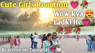 Cute girls prank 😅 💗 Russian reaction 👀 tajmahal new vlog video 🤍 voice prank video 💯👀  New vlog [upl. by Cleland]