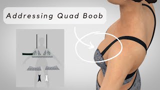 Pattern Manipulation Addressing Quad Boob on a Bralette Pattern [upl. by Stefan]