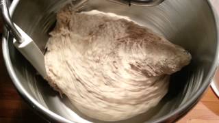 Making a dough for sourdough baguettes with Ankarsrum Assistent [upl. by Sitto]