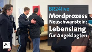 Urteil im Mordprozess Neuschwanstein  BR24live [upl. by Yenitsed994]