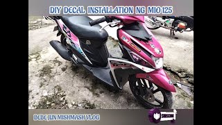 DIY Decals Installation for MIO 125 [upl. by Yrelle]