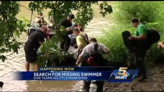 Search continues for missing river swimmer [upl. by Nnair]