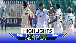 PAK vs BAN 2nd Test Day 2 Highlights   Pakistan vs Bangladesh  Full Match Highlights [upl. by Alvy]