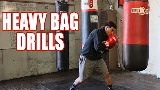 HEAVY BAG DRILLS IMPROVE YOUR BOXING [upl. by Eolande]