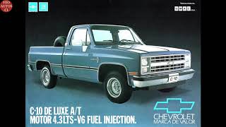 Chevrolet C10 Custom De Luxe Brochure Chile 1989 [upl. by Elleivad]