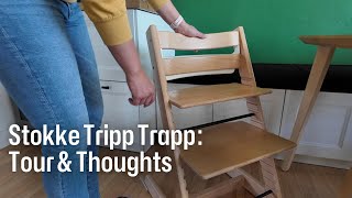 Stokke Tripp Trapp High Chair Seat Quick Tour and Thoughts After 7 Years [upl. by Anoli]