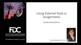 Using External Tools for Assignments in Canvas [upl. by Prestige]