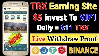 Daily Earn 100 TRX  New USDT income Site 2024  Longterm platform  Make money easily at home [upl. by Orian]