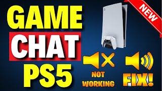 How to Fix Game Chat on PS5  Easy FIX [upl. by Hairahs]