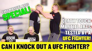 PRESSURE POINT KNOCKOUT TESTED DO THEY WORK AGAINST A UFC FIGHTER FAKE MARTIAL ARTS TESTED [upl. by Barabbas]