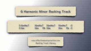 G Harmonic Minor Backing Track [upl. by Natsirhc]