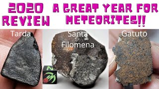 2020 Year in Review METEORITE NEWS Witnessed Falls New Meteorite Classifications Meteorite Stories [upl. by Etnoel578]