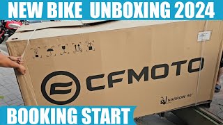 UNBOXING CF MOTO 450 CC 2024 BIKE  BOOKING START ON UNITED AUTO MOTORSPORTS [upl. by Allerie]