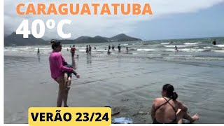 281223  Praia do Indaiá em Caraguatatuba recebe muitos banhista nesta última quintafeira do ano [upl. by Harden]