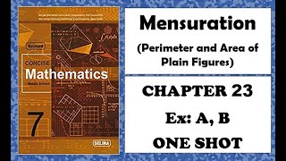 ICSE Class 7  Mensuration  Chapter 23  Selina  Concise Mathematics [upl. by Alithia648]