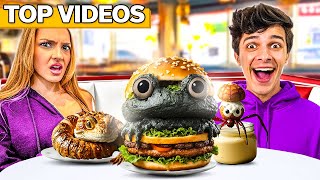 Crazy Food Challenges and Taste Tests  Brent Rivera [upl. by Keily]