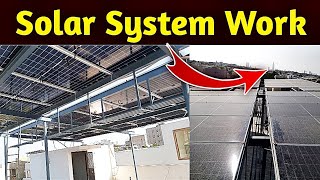 How to make home solar system work karachi city DHA  Raza fancy Steel [upl. by Ellita]