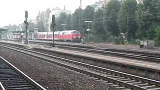 218 203 mit RB von Fürth Hbf nach Cadolzburg [upl. by Eicnahc217]