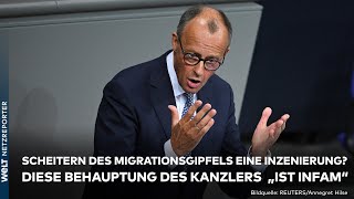 SCHARFE ANTWORT AUF KANZLERREDE Merz lehnt weitere Gespräche zur Migration mit der Ampel ab  WELT [upl. by Katti]