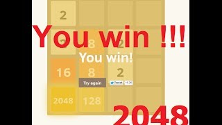 2048 Game SOLUTION Very Simple  Proof [upl. by Anrev839]