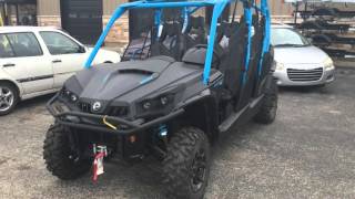 2016 CanAm Commander MAX XT 1000 in Matte Black  Octane Blue [upl. by Shay476]