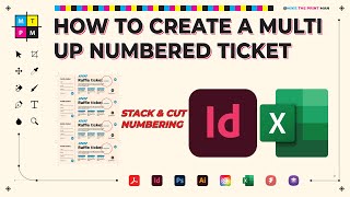 How to Create MultiUp Numbered Tickets in Adobe InDesign [upl. by Yrotciv]