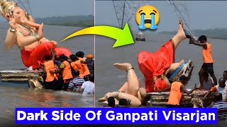 Dark Reality Of Ganpati Visarjan  Ganpati Visarjan  Ganesh Chaturthi 2024 [upl. by Bland]