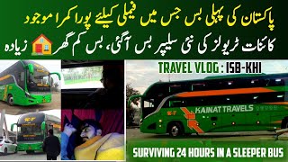 Surviving 24 Hours in a Sleeper Bus Kainat Travels New Sleeper Class Bus Review  Travel Vlog 35 [upl. by Admana]