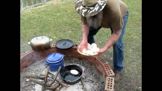 Country fried steak in beef mushroom gravy over fire [upl. by Eiknarf981]