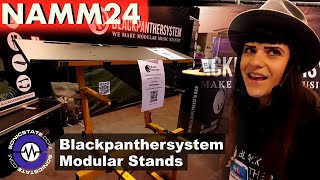 NAMM 2024  Black Panther System  Modular Keyboard Stands [upl. by Arahsit]