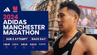 Manchester Marathon 2024  Sub 3 Attempt  Race Vlog [upl. by Neiht]