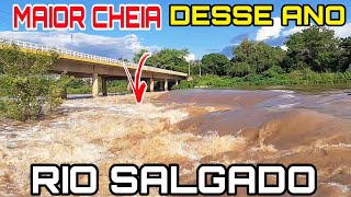 Espetáculo ÁGUAS Para o AÇUDE CASTANHÃO RIO SALGADO TRANSBORDOU😱 e está com MUITA FORÇA [upl. by Eibbor228]