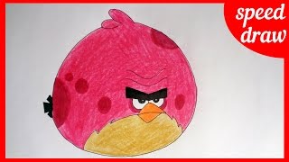 Speed draw Terence Angry Birds [upl. by Lezned419]