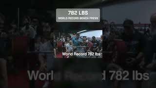 782 LBS World Record Bench Press  Julius Maddox Shorts [upl. by Noemis]