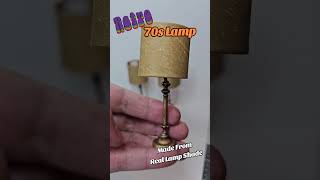 From Recycled Lamp Shade miniature retro 1970s mini dollhouse diy handmade tinykeyholeminis [upl. by Atilrac]