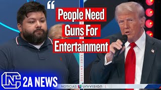 Trump Tells Parents Of School Shooting Victims We Need More Guns For Entertainment [upl. by Ayotan492]