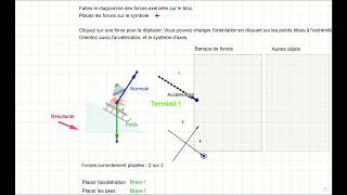 Donner de la rétroaction sur les schémas de forces avec Géogebra [upl. by Thgiwd]