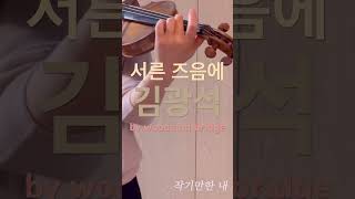 서른즈음에 김광석 kimkwangseok ballad koreanballadsongs koreanmusic violin 발라드 슬픈노래 추억의음악 추억의발라드 [upl. by Peonir]