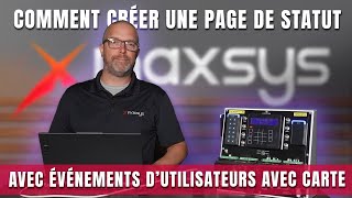 Comment CRÉER une Page De Statut avec ÉVÉNEMENTS D’UTILISATEURS avec Carte [upl. by Zaslow]