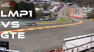 LMP1 vs LM GTE  Eau Rouge Raidillon Comparison 2016 [upl. by Fia404]