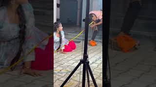 Jiya khan shooting time funny fast comedydance jiyakhan [upl. by Franza]