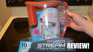 Brita Stream Water Filter Pitcher  Review 🥃 [upl. by Eimia]