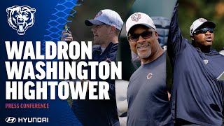 Waldron Washington Hightower share excitement for Week 1 matchup vs Titans  Chicago Bears [upl. by Annetta]