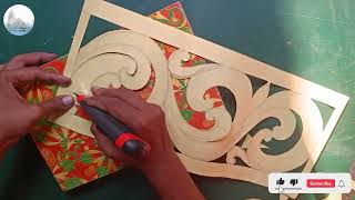 Paper stencil designpaper cutting stencil kese banayepaper craft [upl. by Carmina]