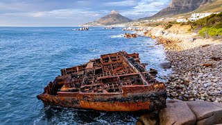 Antipolis Wreck  Cape Town 4K Drone Video [upl. by Bumgardner47]